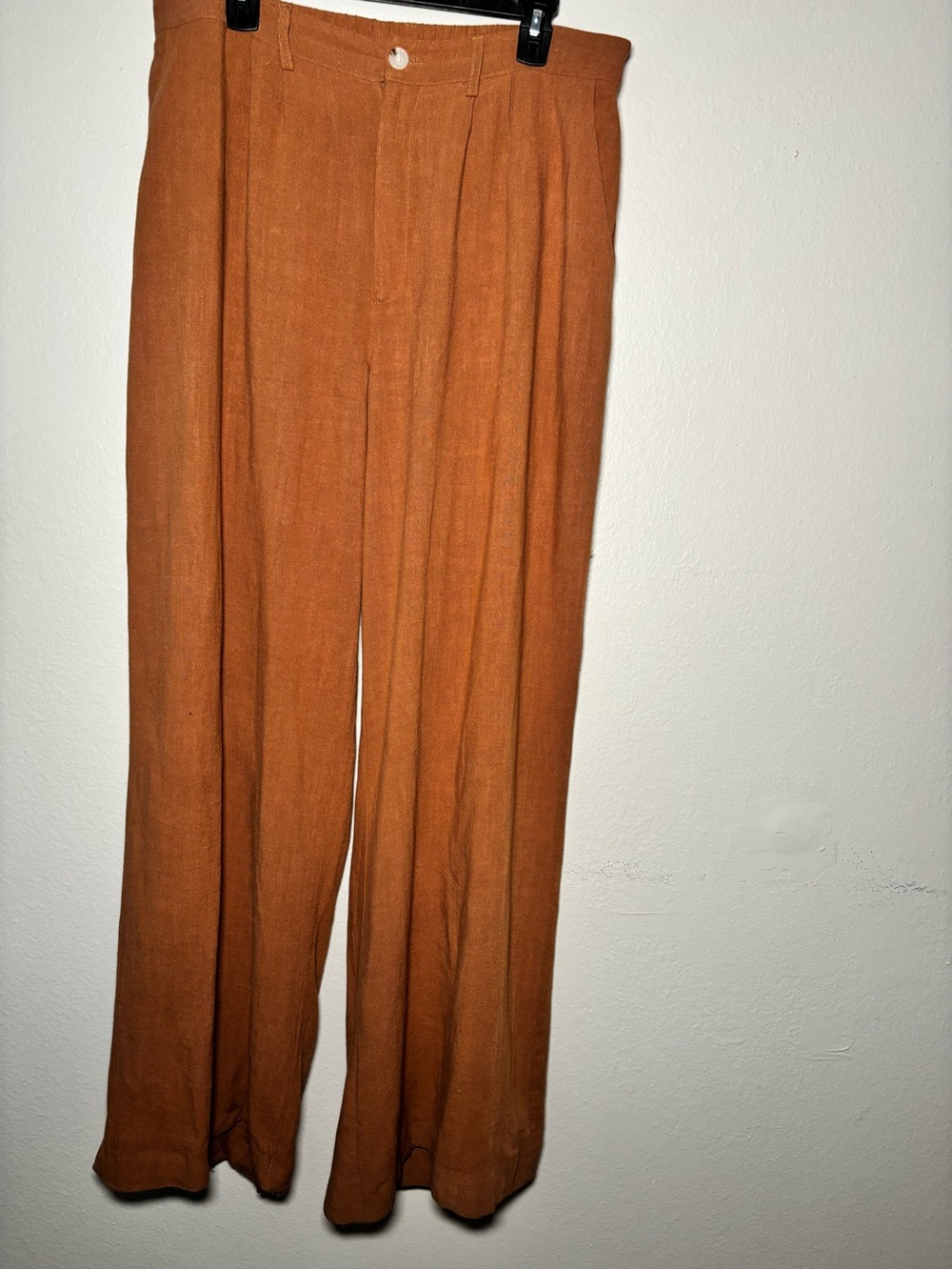 Fashion Nova Tailored Rust Brown Dress Pants